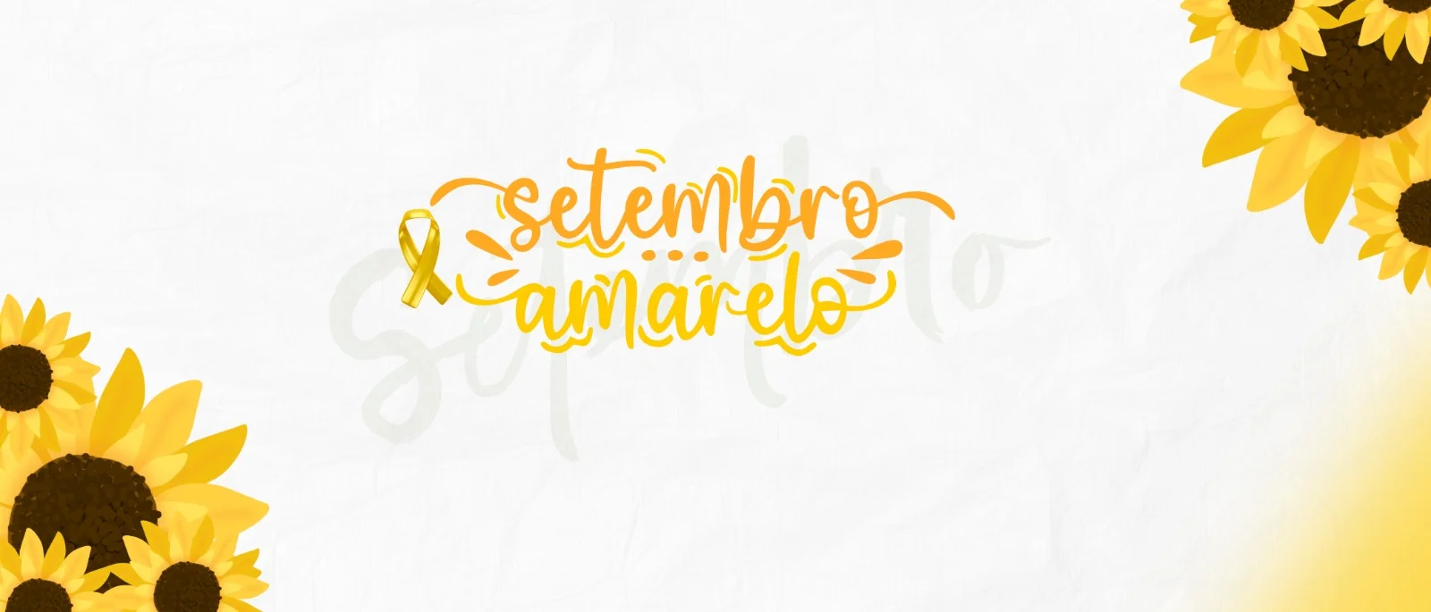 Banner Setembro Amarelo - Valorização da Vida