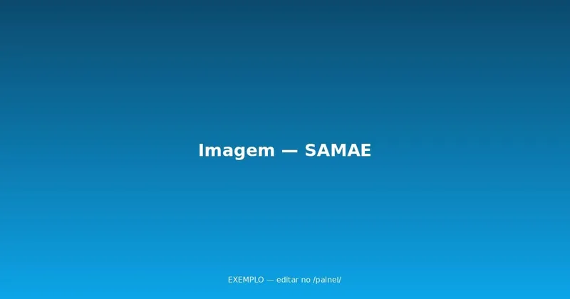 Evento de Exemplo — SAMAE