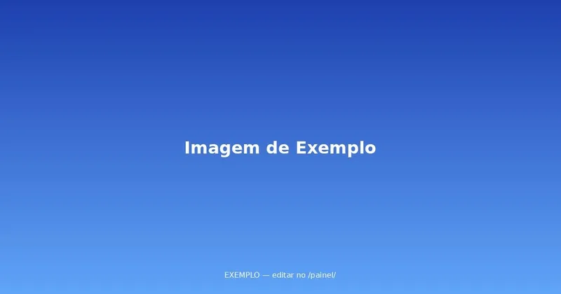 Notícia de Exemplo — Prefeitura