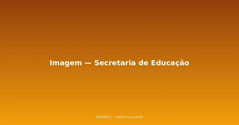 Evento de Exemplo — Secretaria de Educação